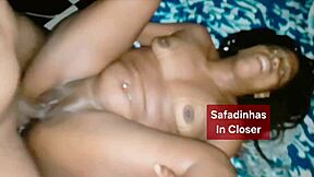 Brunette ebony Morena Safadinha gets big ass fucked hard
