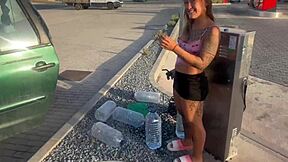 Beautiful Brazilian Damiana Flashes And Fucks On Road!