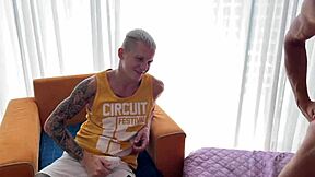 Cuckold Surprise for Wife - Friends Fuck Bitch in Two Holes, Old Gay Kissing, and Facial Humiliation.