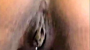 hot ebony girl fingers her pussy and plays with her pierced clit