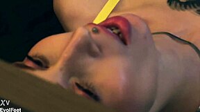 Watch Me Cum With Pretty Barefoot Redhead Licking Pussy And Deepthroat