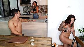 Let's keep our secret from your wife, Sara Blonde