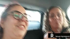 Latina Milf Natasha Sub's Big Tits Bounce In Public Car Exhibition!