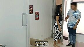 Deep Throat Latina Gets Creampie After Masturbating Monster Cock.