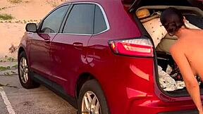 Compilation Of Dressing Up At The Car