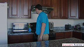 Abella Danger, the naughty cheating slut, passionately fucks her boyfriend's friend