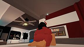 Bliver kneppet af tilfældig fyr i Roblox - Min første video med luderhandling.