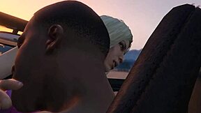 franklin fucks hooker in car during gta 5 mission
