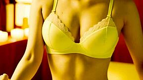 Blindfolded Asian Girls in Lingerie Receive Sensual Massages Underwear Teasing