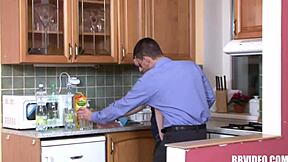 german milf says, 'fuck me in the kitchen and give me a facial?'