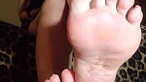 Worship and sniff mistress's socks and feet