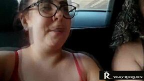 Latina Milf Natasha Sub's Big Tits Bounce In Public Car Exhibition!