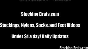 We're getting dirty in stockings for you