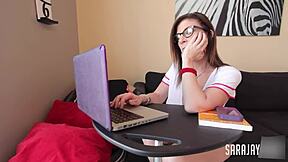 Sara Jay Says, 'Feel My Big Pussy Orgasm From This Finger Fucking.'