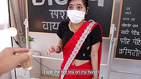 Discover the Charming World of an Indian Beautiful Tea Maker Girl in Traditional Attire