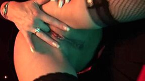 cindy behr and karen wood as busty milfs teasing with pantyhose and toys