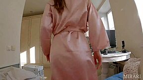 my skinny sexy neighbor invited me for tea, but she wants to fuck in cowgirl with blowjob