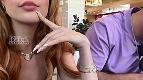 Pretty Blue-Eyed Date Sucks and Fucks in Mall Car Before Repeating at Her Place