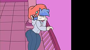 grace fucks benjamin on balcony