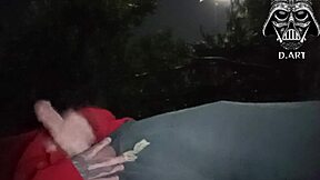 Small Waist Brunette Pornstar Takes Huge Cock In Public Garden Outdoor Nature Scene