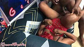 I watch my sexy mama neighbor receive a strong BBC from Gcent