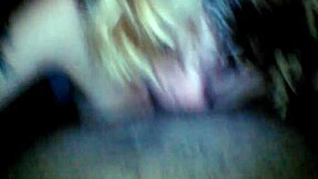 White Woman's Passionate Sucking of Big Black Cock