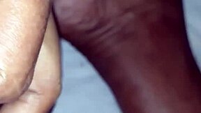 man, are you playing with that huge black cock close up?