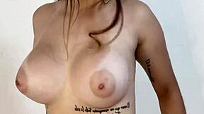 Latina Teen Shows Her Big Tits And Ass To Followers