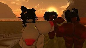 Milf Shows Big Tits on Nudist Beach!