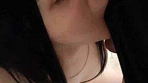 Colombian babe experiences deepthroat in her first homemade video as a petite slut.