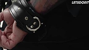 russian mistress shares erotic moment with two studs