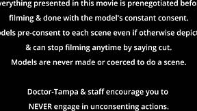 DR TAMPA TAKES JEWEL IN STRANGERS IN THE NIGHT! Backstage with spanking and humiliation POV.