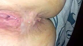 Girlfriend begs, 'Give me deep anal cum, you slut!'