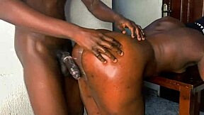 Watch this Abuja bad girl get banged hard by a big dick in homemade black porn!