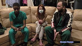 DR TAMPA TAKES JEWEL IN STRANGERS IN THE NIGHT! Backstage with spanking and humiliation POV.