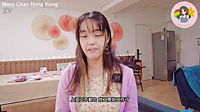 Hong Kong Macy Chan Performs Soul Extracting Blowjob With Cum Swallowing After Shot