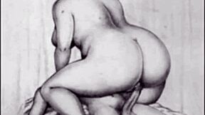 feeling so drawn to this vintage erotic art with its hairy beaver and retro pussy vibes that stir deep emotions