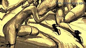 feeling so drawn to this vintage erotic art with its hairy beaver and retro pussy vibes that stir deep emotions