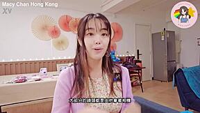 Hong Kong Macy Chan Performs Soul Extracting Blowjob With Cum Swallowing After Shot