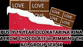 Katarina Rina's pussy pounded by Matt Bird's massive cock.