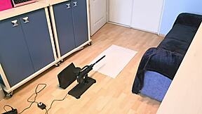 i have this sex machine set up right in my room for some fun