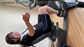 Yo, caught this energetic Japanese girl banging at the hotel