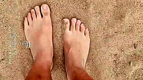 Wow, Look at These Bare Feet Playing in the Sand for Sensory Fetish
