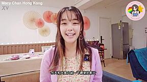 Hong Kong Macy Chan Performs Soul Extracting Blowjob With Cum Swallowing After Shot