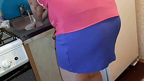Secretly Reaching Into My Wet Panties While Stepsister Prepares Dinner – Risky Thrill!