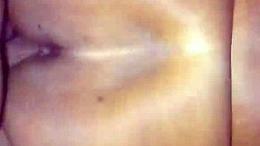 Boyfriend nuts on girlfriend ass while friend watches