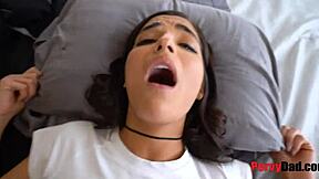 blindfolded step daughter gets fucked by daddy in taboo hardcore