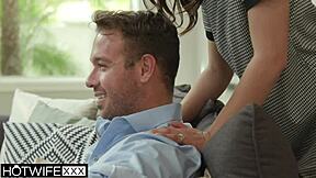 Beautiful asian hotwife excited to fuck stranger for cuckold husband