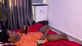 Caught My Horny Stepbro Masturbating and Helped Him Out with Wet Tits!