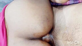 Hardcore anal fucking video of sweet indian bhabhi with gaping asshole and creampie in homemade setting